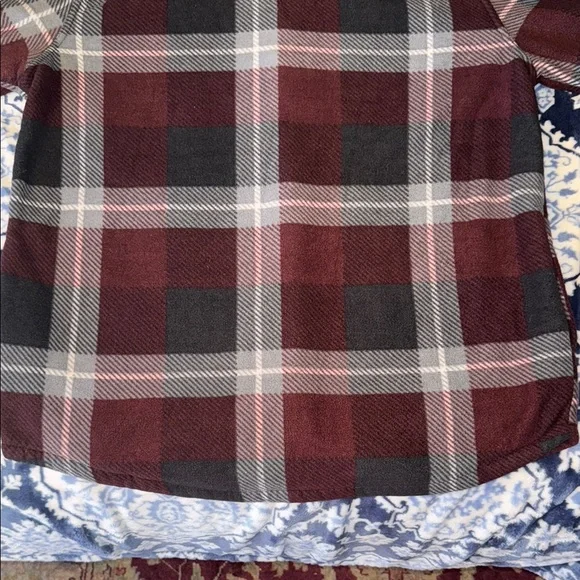 Men's or Women’s Plaid Bomber Jacket in preloved but New Condition. Men’s Large. - Picture 13 of 14